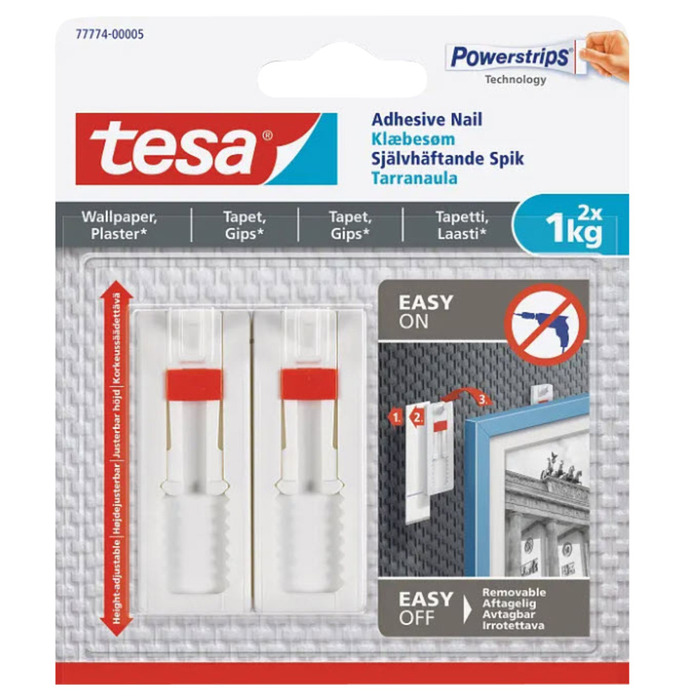 Spik Självhäftande 1 kg 4-pack Tesa